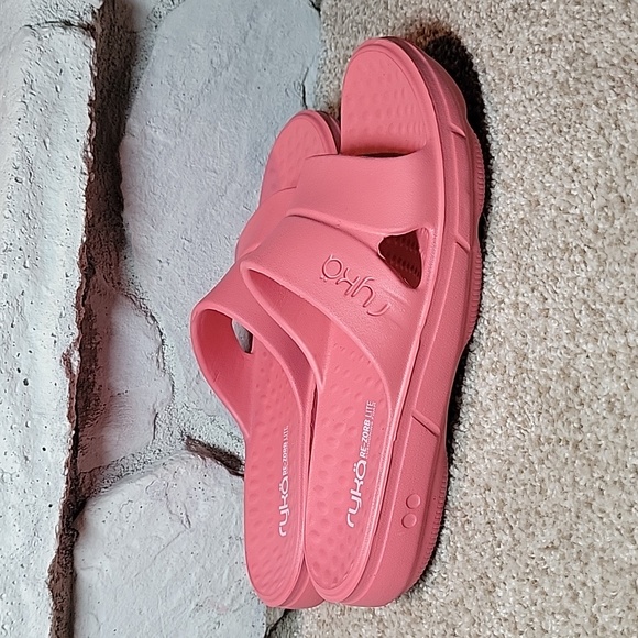 Ryka Restore ReZorb Lite Slide Sandals Women's 8M Pink New No Box - Picture 3 of 6